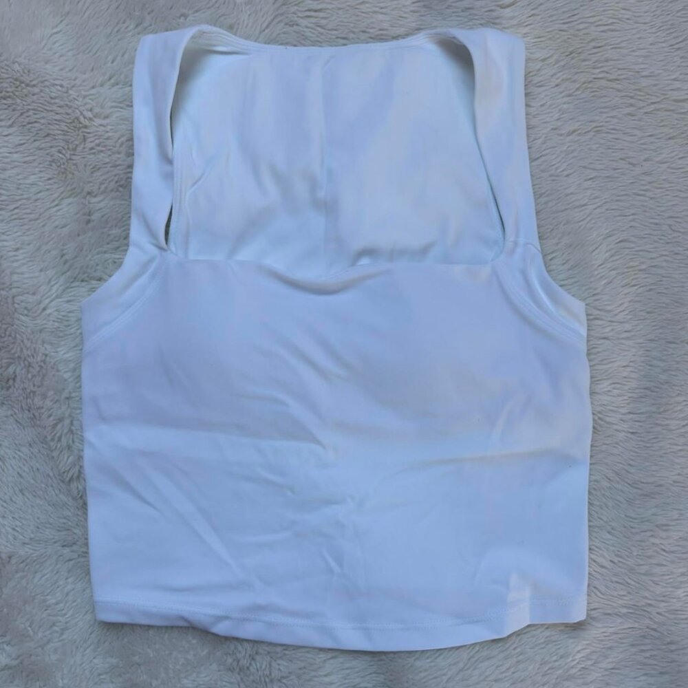 CRZ YOGA Butterluxe Womens Square Neck Longline Sports top NEW WITH TAGS - Picture 3 of 8
